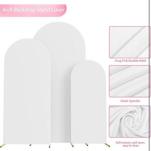 3 pc Set Spandex Fitted Arch Covers (stands not included)  New
